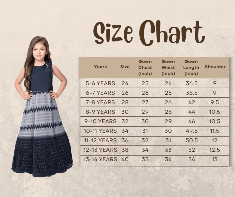 Grey Coloured Wire Style Simple Gown For Girls - Betty Ethnic India - Gown - Betty Girls Wear Online