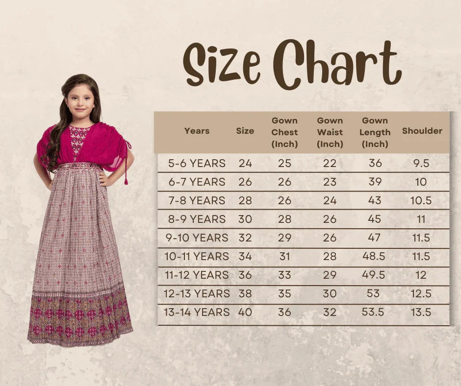 Maroon Coloured Butterfly Style Sleeves Hand Embroidery Fancy Gown For Girls - Betty Ethnic India - Gown - Betty Girls Wear Online