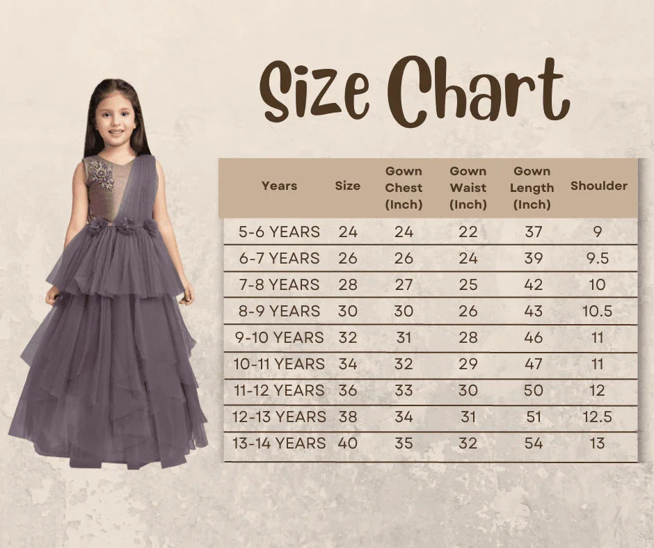 Burgundy Coloured Simple Imported Net Gown For Girls - Betty Ethnic India - Gown - Betty Girls Wear Online