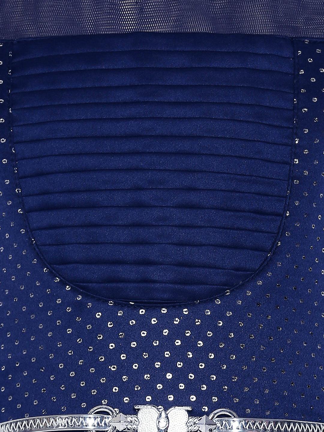 Blue Coloured Georgette Simple Gown For Girls - Betty Ethnic India - Gown - Betty Girls Wear Online