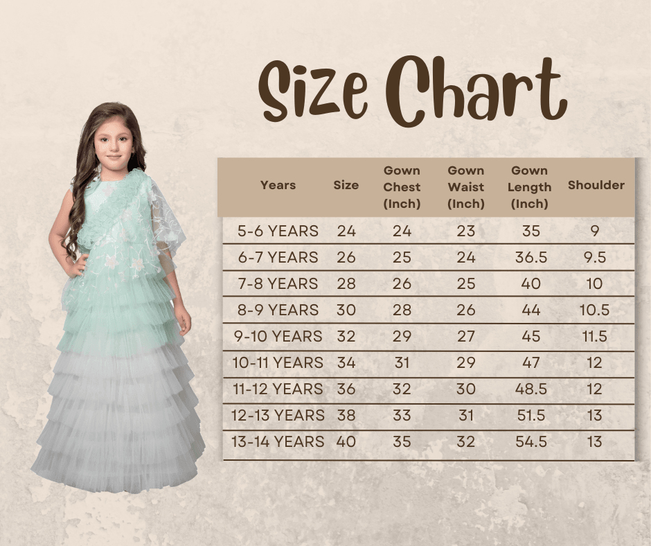 Pista Coloured Trendy Separate Poncho Style Gown For Girls - Betty Ethnic India - Gown - Betty Girls Wear Online