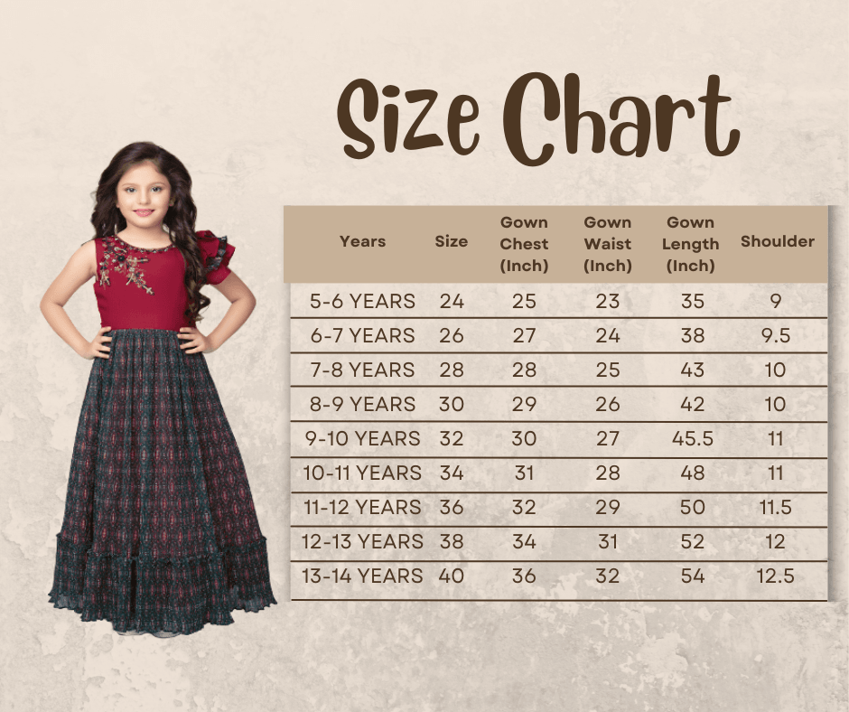 Red Coloured Unique One Side Sleeves Style Ethnic Gown For Girls - Betty Ethnic India - Gown - Betty Girls Wear Online