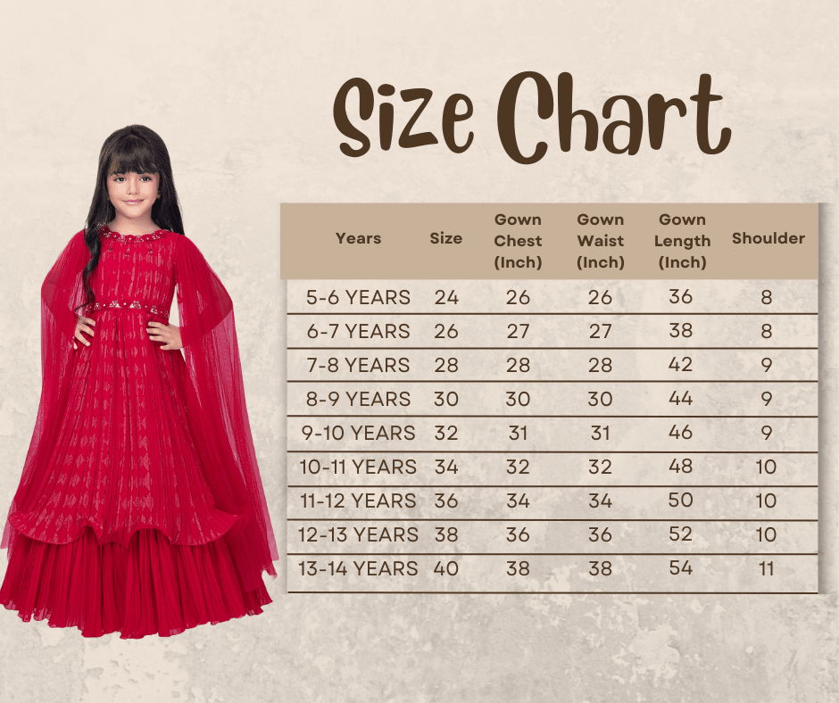 Cape Style Gowns For Girls / Fancy Sleeves Rani Coloured Gowns For Girls / Party Wear Gowns - Betty Ethnic India - Gown - Betty Girls Wear Online