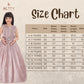 Orchid Fit & Flare Gown with Wire Styling – Trendy Girls Party Dress