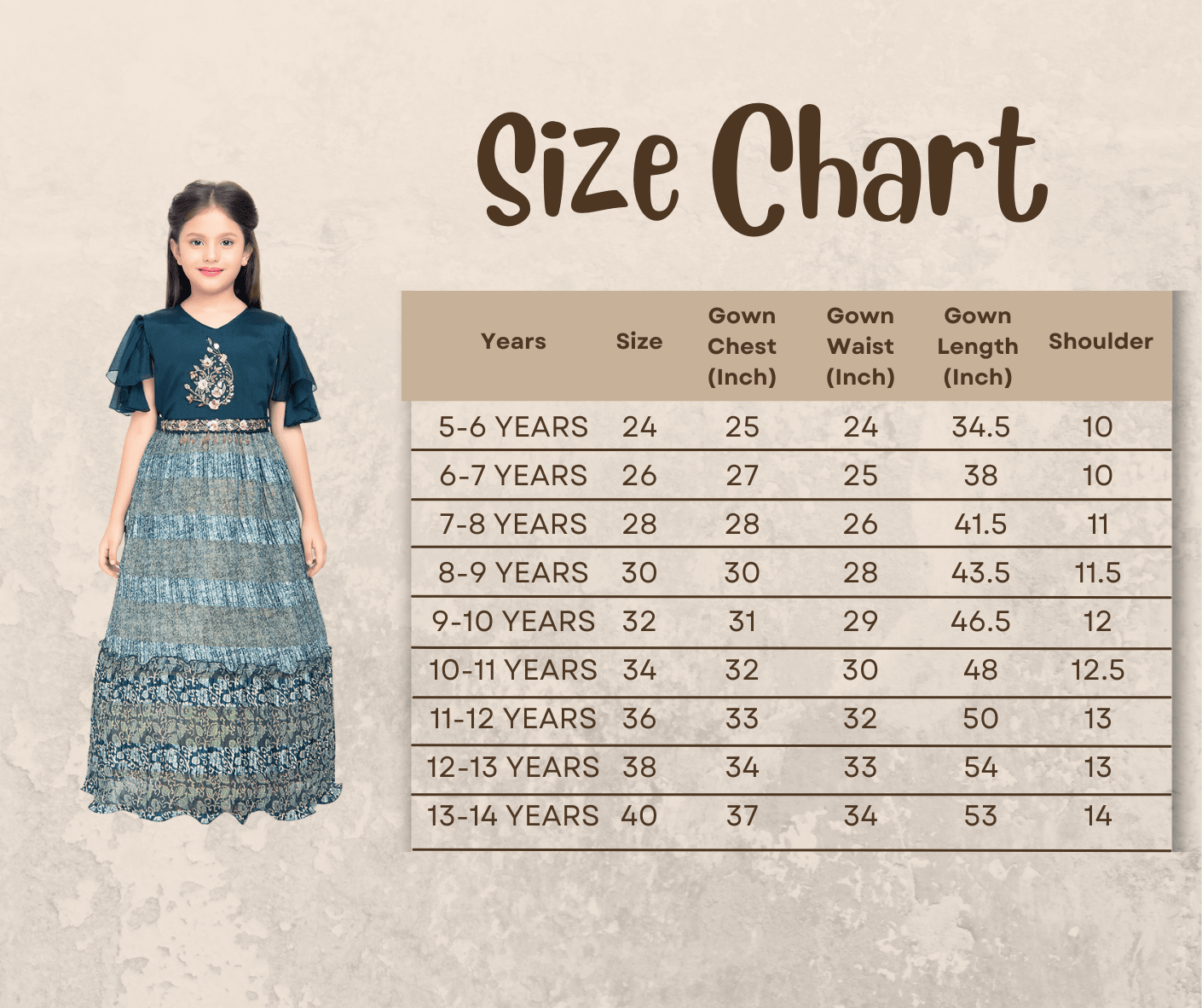 Blue Coloured Ethnic Motifs Printed Ethnic Gown with Separate Necklace Trendy Style For Girls - Betty Ethnic India - Gown - Betty Girls Wear Online