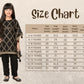 Betty Girls' Black Kaftan Set – Festive Tunic & Trouser Outfit