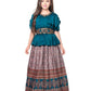 Rama Green Coloured Trendy Butterfly Style Gown For Girls - Betty Ethnic India - Gown - Betty Girls Wear Online