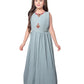 Sky Blue Coloured Separate Jacket Style Gown For Girls - Betty Ethnic India - Gown - Betty Girls Wear Online