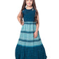 Blue Coloured Wire Style Simple Gown For Girls - Betty Ethnic India - Gown - Betty Girls Wear Online