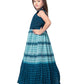 Blue Coloured Wire Style Simple Gown For Girls - Betty Ethnic India - Gown - Betty Girls Wear Online