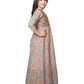 Printed Hand Embroidery Simple Yet Classic Gown For Girls - Betty Ethnic India - Gown - Betty Girls Wear Online