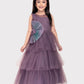 Lilac Coloured Imported Net Gown For Girls \Party Wear Birthday Ball Gown For Girls For Birthday, Festival, Celebrations - Betty Ethnic India - Gown - Betty Girls Wear Online