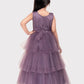 Lilac Coloured Imported Net Gown For Girls \Party Wear Birthday Ball Gown For Girls For Birthday, Festival, Celebrations - Betty Ethnic India - Gown - Betty Girls Wear Online