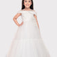 White Coloured Simple Gown For Girls \ Party Wear Gown For Girls - Betty Ethnic India - Gown - Betty Girls Wear Online