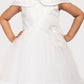 White Coloured Simple Gown For Girls \ Party Wear Gown For Girls - Betty Ethnic India - Gown - Betty Girls Wear Online