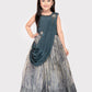 Grey Coloured Simple Dupatta Style Ethnic Wear Gown For Girls \ Party Wear Gown For Girls - Betty Ethnic India - Gown - Betty Girls Wear Online