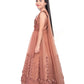 Orchid Coloured Imported Net Simple And Classic Gown For Girls - Betty Ethnic India - Gown - Betty Girls Wear Online