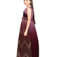 Wine Coloured Wire Concept Style Gown For Girls - Betty Ethnic India - Gown - Betty Girls Wear Online