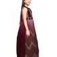 Wine Coloured Wire Concept Style Gown For Girls - Betty Ethnic India - Gown - Betty Girls Wear Online