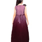 Wine Coloured Wire Concept Style Gown For Girls - Betty Ethnic India - Gown - Betty Girls Wear Online