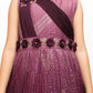 Wine Coloured Wire Concept Style Gown For Girls - Betty Ethnic India - Gown - Betty Girls Wear Online