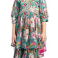 Festive Season: Green and Pink Floral Kurta with Sharara and Tassel Dupatta / Sharara Set For Girls Online - Betty Ethnic India - Gharara / Sharara Set - Betty Girls Wear Online