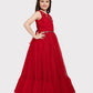 Red Coloured Imported Net Gown For Girls \ Ball Gown For Girls - Betty Ethnic India - Gown - Betty Girls Wear Online