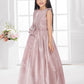 Orchid Fit & Flare Gown with Wire Styling – Trendy Girls Party Dress