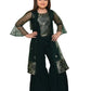 Bottle Green Coloured Gharara / Sharara Set For Girls - Betty Ethnic India - Gharara / Sharara Set - Betty Girls Wear Online