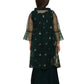Bottle Green Coloured Gharara / Sharara Set For Girls - Betty Ethnic India - Gharara / Sharara Set - Betty Girls Wear Online