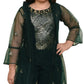Bottle Green Coloured Gharara / Sharara Set For Girls - Betty Ethnic India - Gharara / Sharara Set - Betty Girls Wear Online