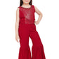 Rani Coloured Gharara / Sharara Set For Girls - Betty Ethnic India - Gharara / Sharara Set - Betty Girls Wear Online