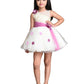 Wine Floral Net Simple Party Wear Frock For Girls - Betty Ethnic India - Frock - Betty Girls Wear Online