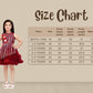 Maroon Coloured Stripe Style Pattern Frock For Girls - Betty Ethnic India - Frock - Betty Girls Wear Online