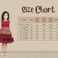 Maroon & Beige Ethnic Motifs Printed Knee Length Frock For Girls - Betty Ethnic India - Frock - Betty Girls Wear Online
