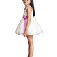 Wine Floral Net Simple Party Wear Frock For Girls - Betty Ethnic India - Frock - Betty Girls Wear Online