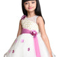 Wine Floral Net Simple Party Wear Frock For Girls - Betty Ethnic India - Frock - Betty Girls Wear Online