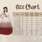 Rust Coloured Layered Pattern Maxi Dress Gown For Girls - Betty Ethnic India - Gown - Betty Girls Wear Online