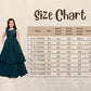 Peacock Blue Coloured Wire Styled Net Maxi Dress Gown For Girls - Betty Ethnic India - Gown - Betty Girls Wear Online