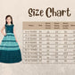 Blue Coloured Ethnic Gown Maxi Dress Chinon Fabric Gown For Girls - Betty Ethnic India - Gown - Betty Girls Wear Online