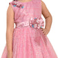 Pink Embellished Imported Net Gown For Girls - Betty Ethnic India - Gown - Betty Girls Wear Online