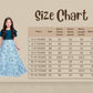 Blue Coloured Imported Floral Net Gown For Girls - Betty Ethnic India - Gown - Betty Girls Wear Online