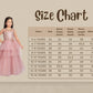 Coral Embellished Imported Net Frill Style Gown For Girls - Betty Ethnic India - Gown - Betty Girls Wear Online