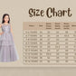 Lilac Coloured Embellished Imported Net Frill Style Gown For Girls - Betty Ethnic India - Gown - Betty Girls Wear Online