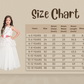 White Coloured Floral Fabric Imported Net Gown For Girls - Betty Ethnic India - Gown - Betty Girls Wear Online
