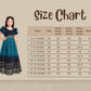 Navy Blue Coloured Hand Embroidery Flutter Sleeves Style Gown For Girls - Betty Ethnic India - Gown - Betty Girls Wear Online