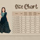 Peacock Blue Coloured Georgette Saree Styled Gown For Girls - Betty Ethnic India - Gown - Betty Girls Wear Online