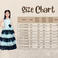 Blue Coloured Layered Maxi Dress Trendy Frill Concept Gown For Girls - Betty Ethnic India - Gown - Betty Girls Wear Online