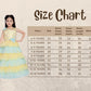 Lemon Coloured Layered Maxi Dress Trendy Frill Concept Gown For Girls - Betty Ethnic India - Gown - Betty Girls Wear Online