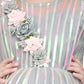 Grey Coloured Stripe Style Pattern Frock For Girls - Betty Ethnic India - Frock - Betty Girls Wear Online